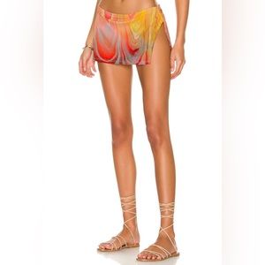 FRANKIES BIKINIS x REVOLVE Marty Plisse Bottom in Motion Plisse Artwork